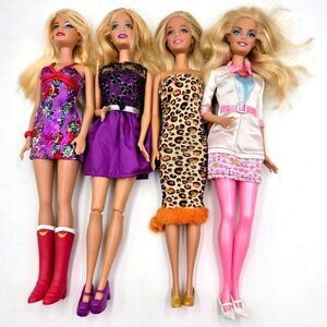 Barbie Doll Lot Malibu Beach 4 Dolls Mattel Read